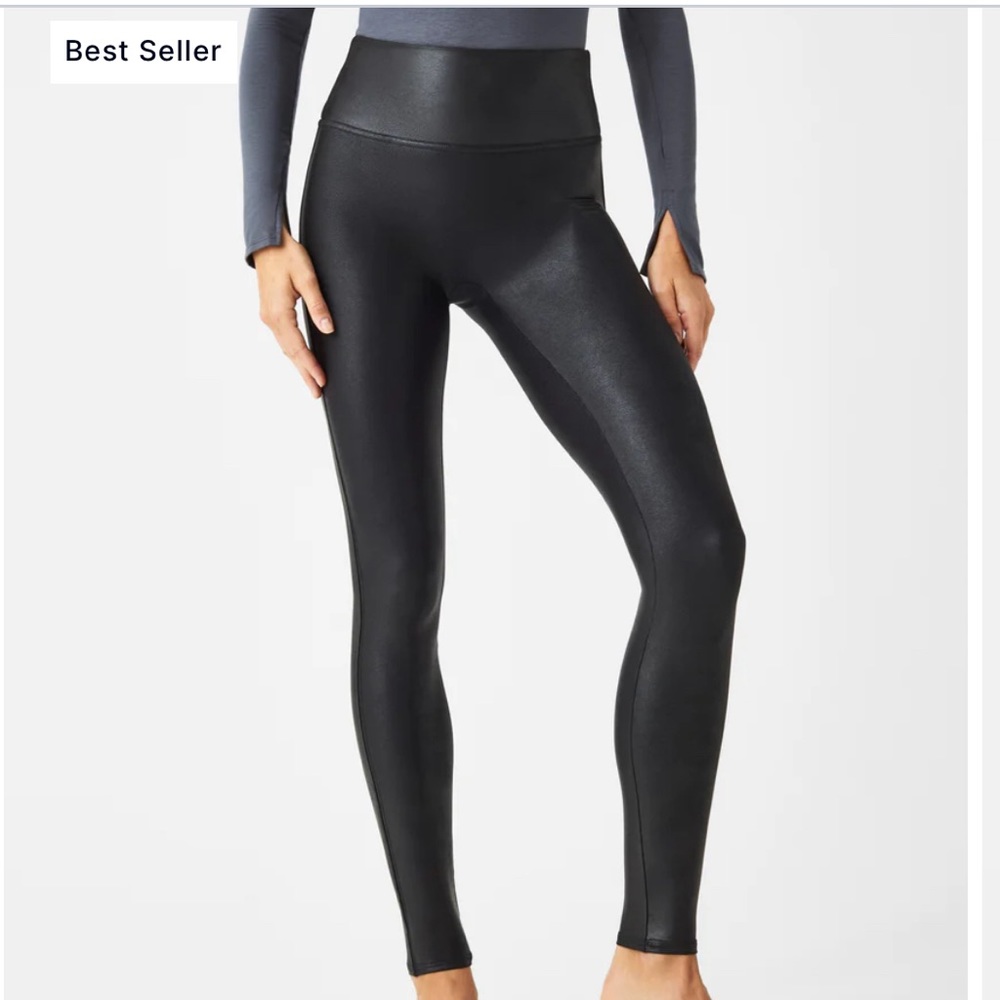 NWT Spanx faux leather leggings size medium